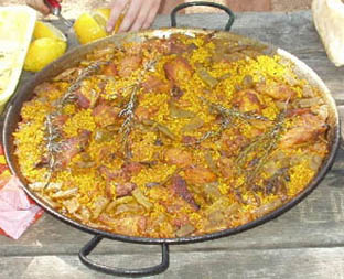Paella valenciana.